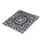 風化した白黒グレー大理石 – ジオメトリ タイル (側面)