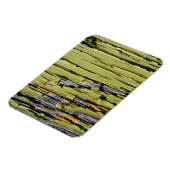 風化した納絵を描屋の木の皮を剥く緑 マグネット (左側)