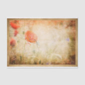 風化した背景のケシやトンボ 薄葉紙 (正面)