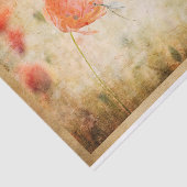 風化した背景のケシやトンボ 薄葉紙 (詳細)