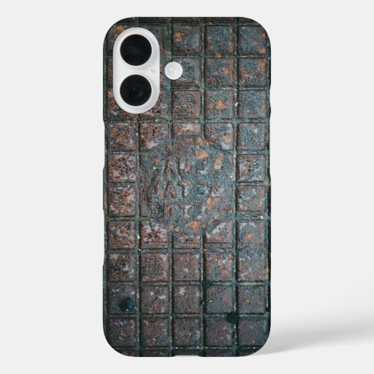 風化した金属の格子 Case-Mate iPhoneケース (裏面)