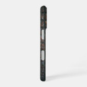 風化した金属の格子 iPhone 16ケース (右側面)