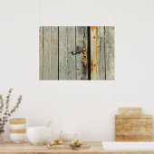 風化した錆びたドアハンドル ポスター (キッチン)