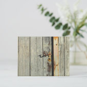 風化した錆びたドアハンドル ポストカード (スタンド正面)