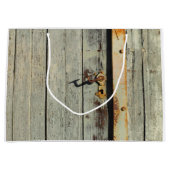 風化した錆びたドアハンドル ラージペーパーバッグ (正面)