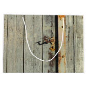 風化した錆びたドアハンドル ラージペーパーバッグ (裏面)