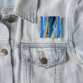 風化した青いバーボード 缶バッジ (インサイチュ)