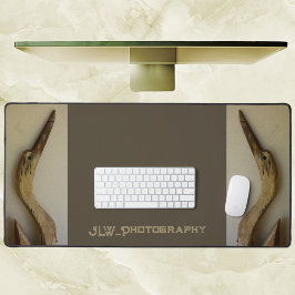 風化した2つのヘロン沿岸茶色カスタマイズ可能 デスクマット