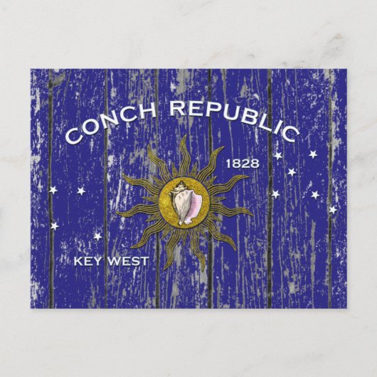 風化するKey Westのヴィンテージ ポストカード (正面)