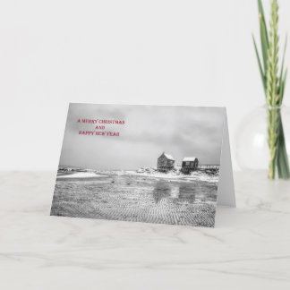 風化はクリスマスカードを居住します シーズンカード
