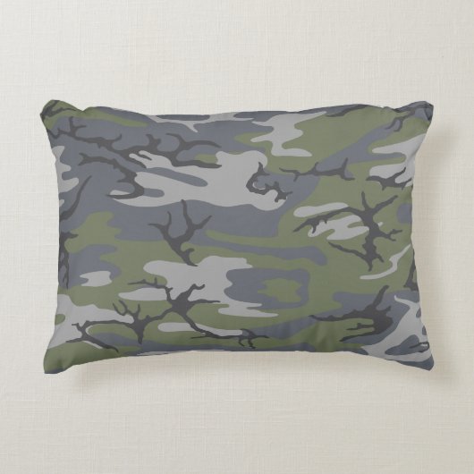風化アウトクロップ迷彩柄 アクセントクッション (正面)
