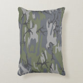 風化アウトクロップ迷彩柄 アクセントクッション (正面(垂直))