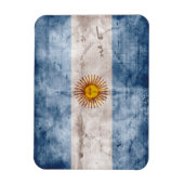 風化アルゼンチン国旗 マグネット (縦)
