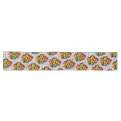 風化カラフルストライプの表のトマト ロングテーブルランナー (横)