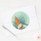 風化サーフボードデザイン ラウンドシール (封筒)