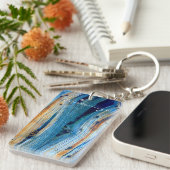 風化ジュニパー材板 キーホルダー (正面右)