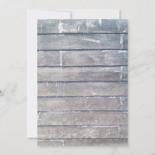 風化スタイリッシュ木材BBQ退職パーティー 招待状 (裏面)