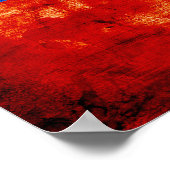 風化チリ国旗 ポスター (角)