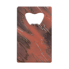 風化テクスチャ クレジットカード栓抜き