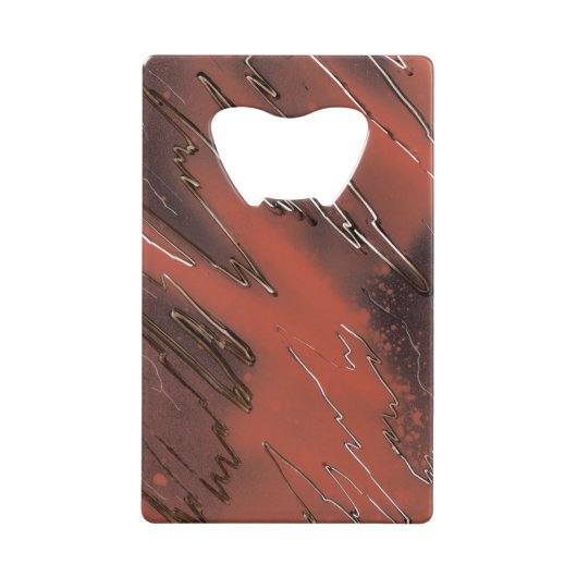 風化テクスチャ クレジットカード栓抜き (正面)