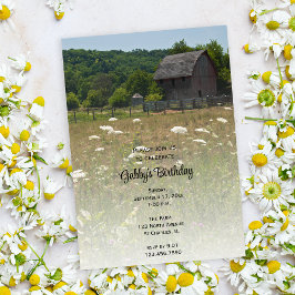 風化バーンカントリーバースデーパーティー 招待状