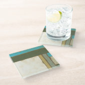 風化パネ絵画ルのJennifer Goldberger ガラスコースター (アングル)