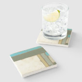 風化パネ絵画ルのJennifer Goldberger ストーンコースター (横)