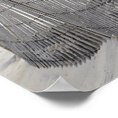 風化ビーチフェンス及び海ビーチ ポスター (角)