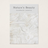 風化ビーチ木材イヤリングジュエリー表示カード (正面)