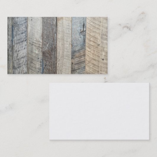 風化ボード木板背景テクスチャ 名刺 (正面/裏面)