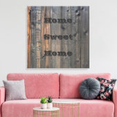 風化レッドウッドフェンスクローズアップフォトイメージプリント キャンバスプリント (インサイチュ (リビング))