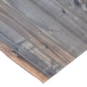 風化レッドウッドフェンスクローズアップフォトイメージプリント ショートテーブルランナー (コーナー)