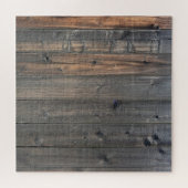 風化レッドウッドフェンスクローズアップフォトイメージプリント ジグソーパズル (横)