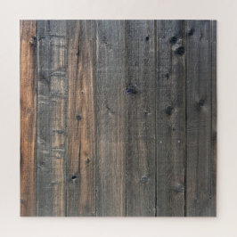 風化レッドウッドフェンスクローズアップフォトイメージプリント ジグソーパズル