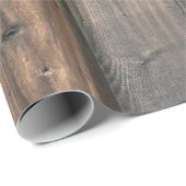 風化レッドウッドフェンスクローズアップフォトイメージプリント ラッピングペーパー (ロールコーナー)