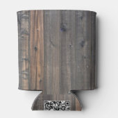 風化レッドウッドフェンスクローズアップフォトイメージプリント 缶クーラー (裏面)