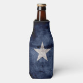 風化ヴィンテージテキサス州州旗 ボトルクーラー (ボトル正面)