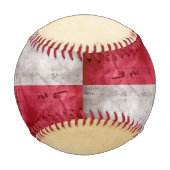 風化ヴィンテージテキサス州州旗 野球ボール (正面)