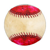 風化ヴィンテージメキシコ国旗 野球ボール (裏面)