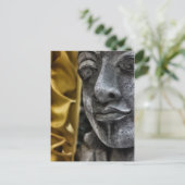 風化像顔及び黄色い絹はがき ポストカード (スタンド正面)