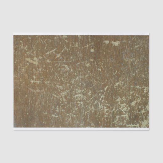 風化動揺してグランジした茶色のスクラッチ材 薄葉紙 (正面)