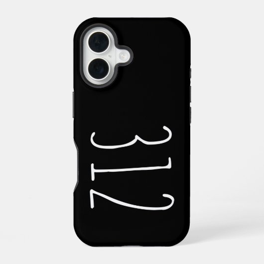風化市外局番312 (シカゴ) iPhone 16ケース (裏面)