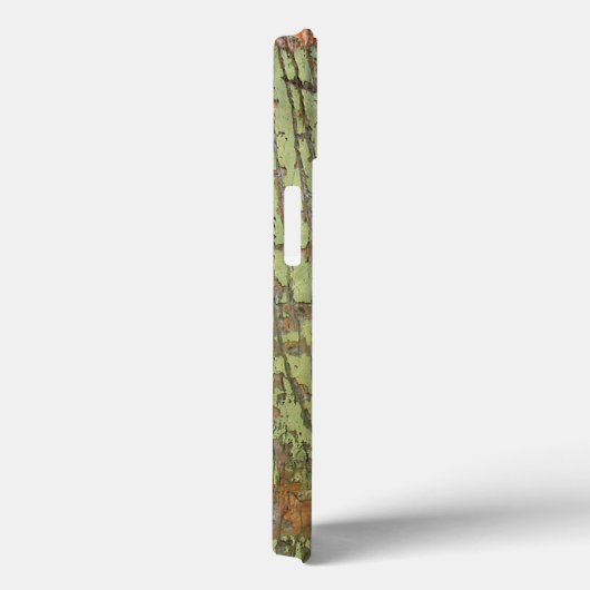 風化擦り切れたしたグリーン・バーン・ウッド Case-Mate iPhoneケース (裏面 / 右)