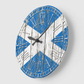 風化旗 ラージ壁時計 (傾斜)