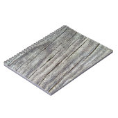 風化木材の厚板テクスチャパターン ノートブック (左側)