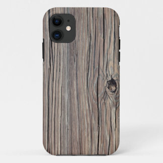 風化木材の背景 – カスタマイズ iPhone 11 ケース