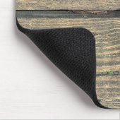 風化木材の鳥の糞（ばちゃばちゃ）跳ねる マウスパッド (コーナー)