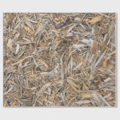 風化木材チップの層 ラッピングペーパー (フラット)