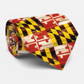 風化木材メリーランド州旗のネクタイ ネクタイ (ロール)
