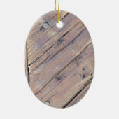 風化木材ラフ加工デッキ セラミックオーナメント (裏面)